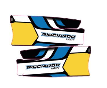 STICKERS SIDE PODS MINI EVO RICCIARDO 2020